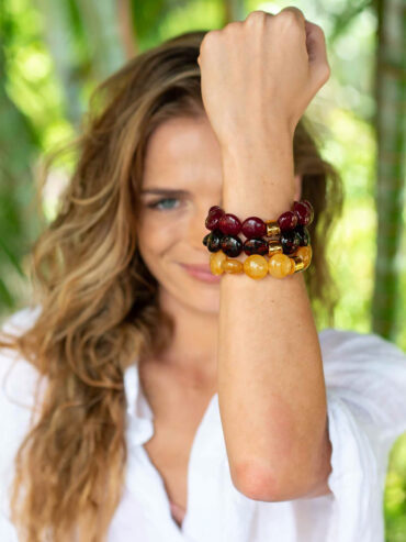 Bracelet Bombom Prune