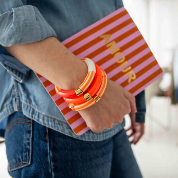 Bracelets PIPOCA orange Brasil riviera laranja orange - femme