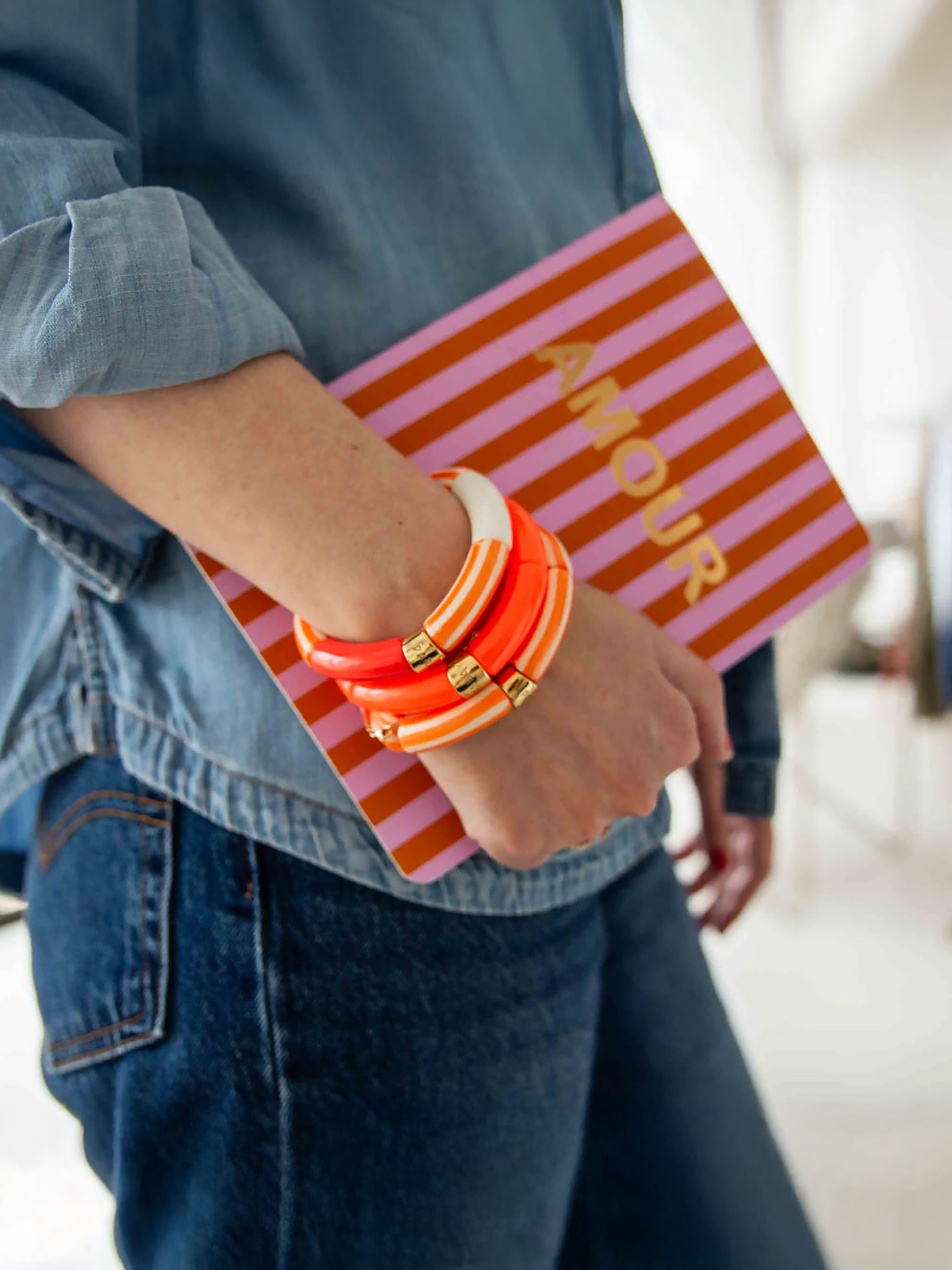 Bracelet Pipoca Brasil Riviera Laranja 1 Bracelets PIPOCA orange Brasil riviera laranja orange - femme