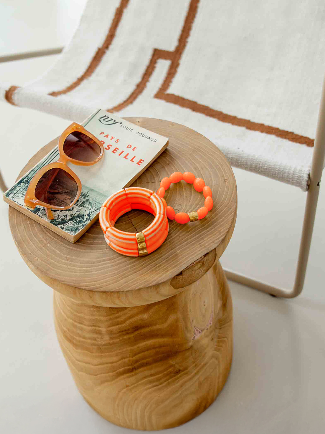 Bracelet Pipoca Brasil Riviera Laranja 4 Bracelets PIPOCA orange Brasil riviera laranja orange - trio de bracelets