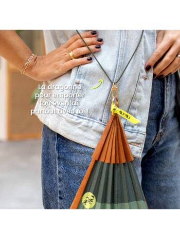 La dragonne d'éventail : Kaki