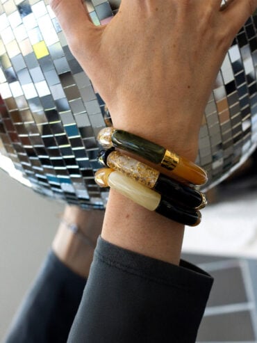 Bracelet Pipoca Black Night Noir