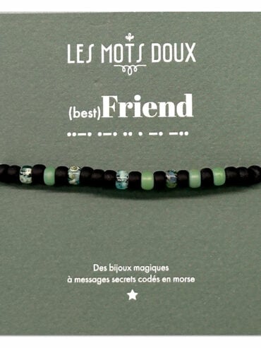 Bracelet Homme BEST FRIEND - code morse - message secret