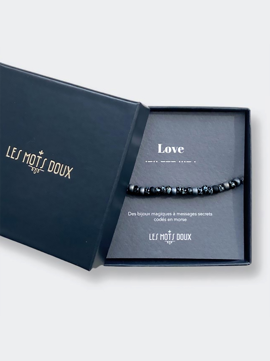 Bracelet Homme Love 5 Bracelet Homme Love - code morse -message secret