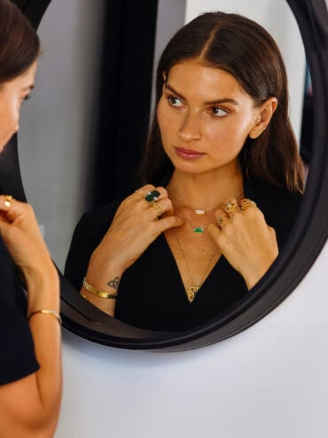 Collier Sangha Onyx vert