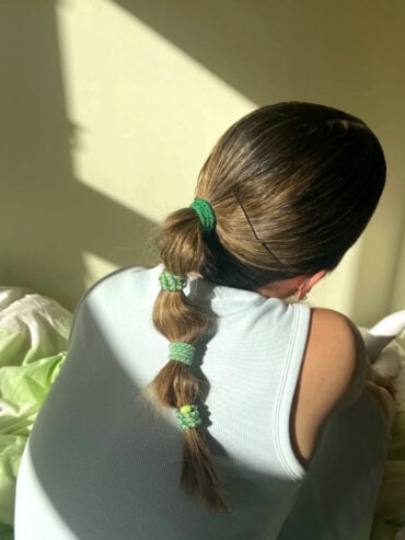 Elastique bracelet Kknekki Vert amande