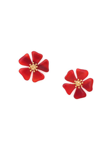 Puces d'oreilles Fleur d'hibiscus