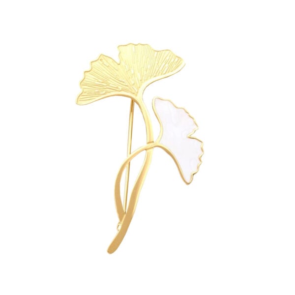 Broche feuilles Ginkgo