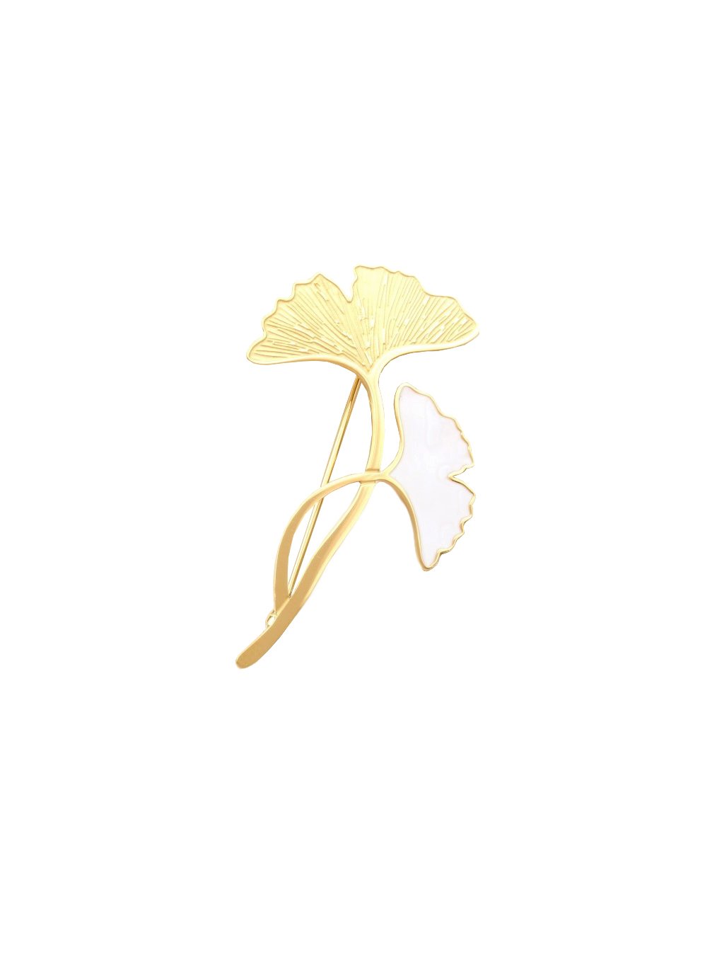 Broche feuilles Ginkgo 2 Broche feuilles Ginkgo