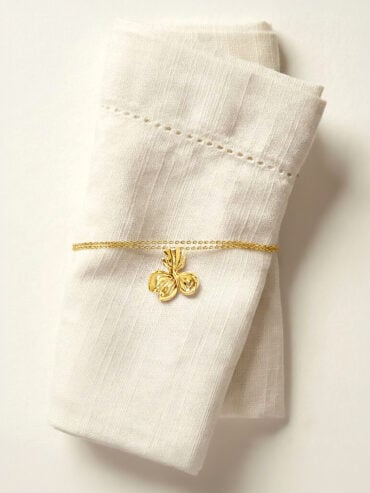 Collier fleur dorée Silane