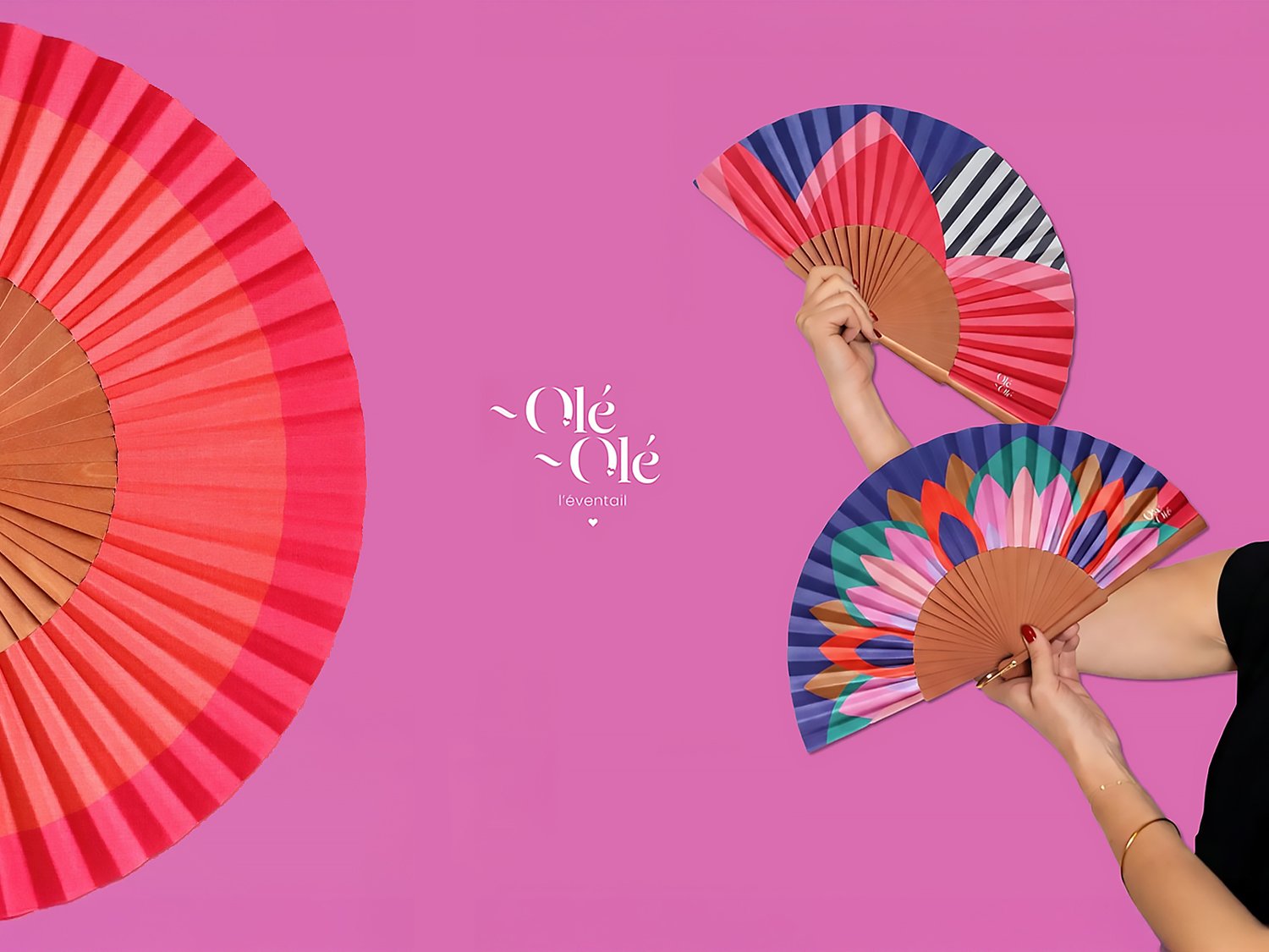 Eventails colorés OLE-OLE