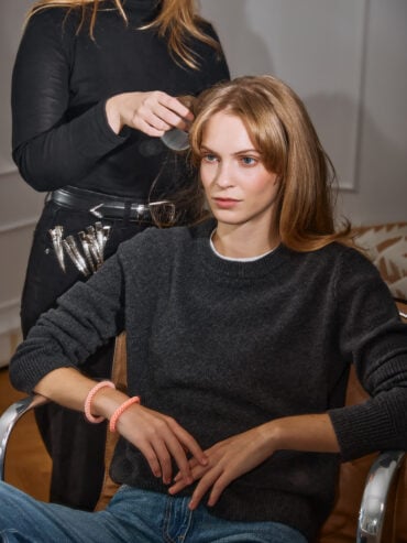 Elastique bracelet Kknekki Pétale de rose