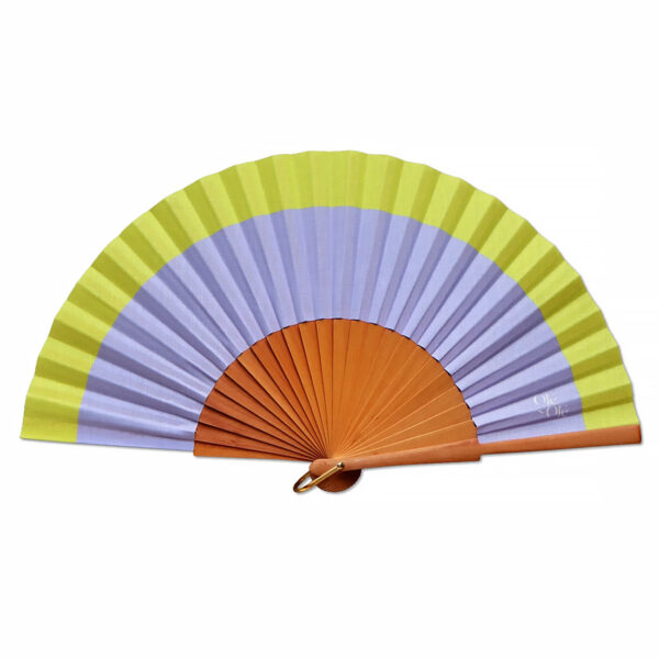 éventail Mauve citron vert - présentation