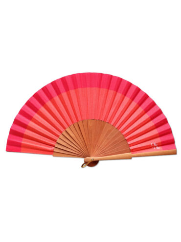 éventail rose orange - présentation