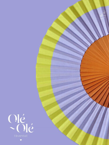 Eventail Mauve Citron Vert