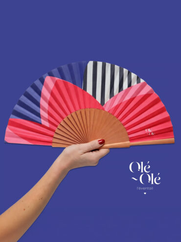 Eventail Quetzal fuchsia