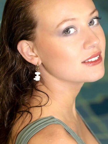 Mono boucle gri-gri corail Kim