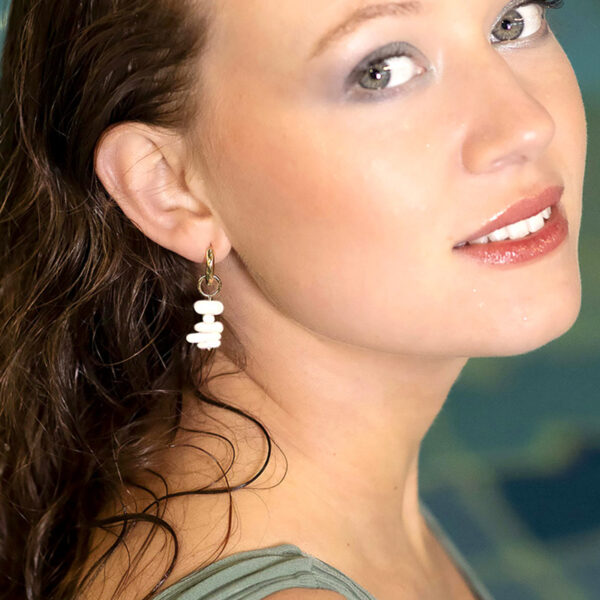 Mono boucle gri-gri corail Kim