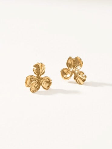 Boucles d'oreilles nemesis small - petites fleurs dorées