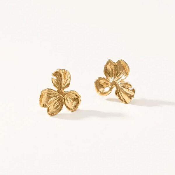 Boucles d'oreilles nemesis small - petites fleurs dorées
