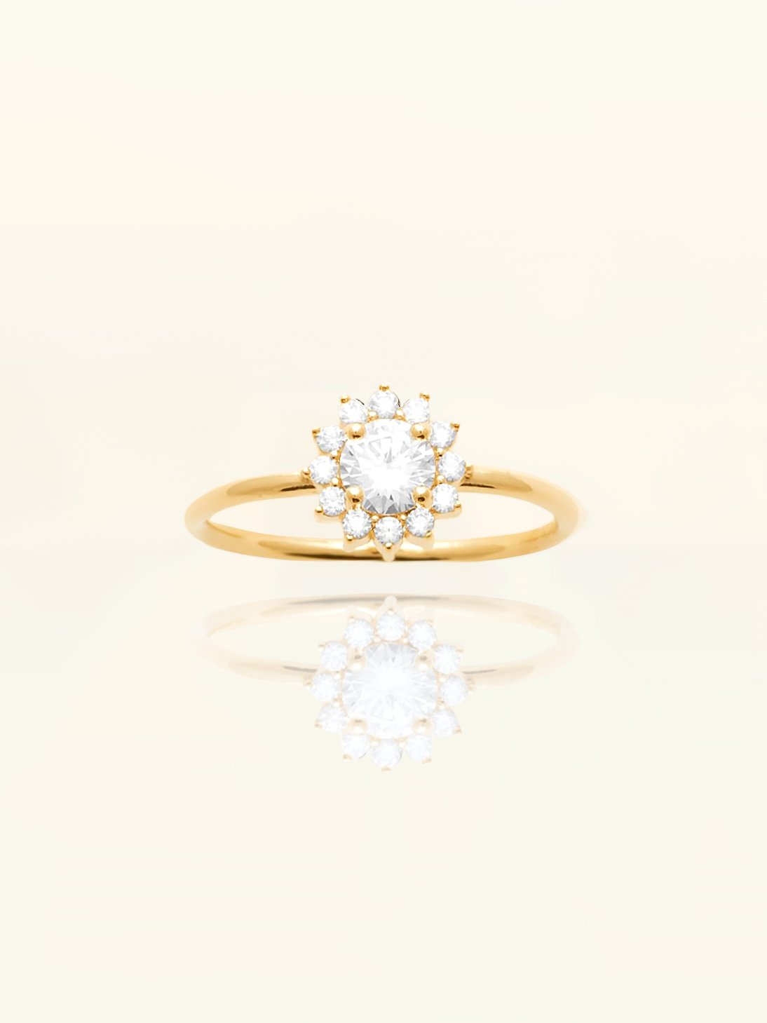 Bague Fleur plaqué or Bloom 4 Bague fleur plaqué or BLOOM