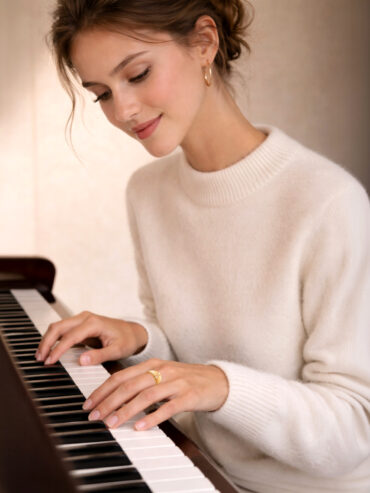 Bague striée plaqué or Arpège