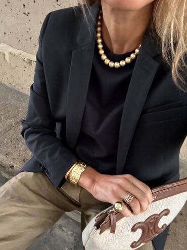 Collier boules or mat