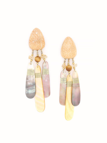 Boucles d'oreilles coquillage et nacre Alegria Beach