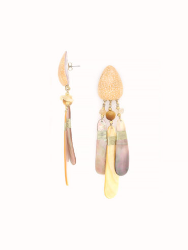Boucles d'oreilles coquillage et nacre Alegria Beach