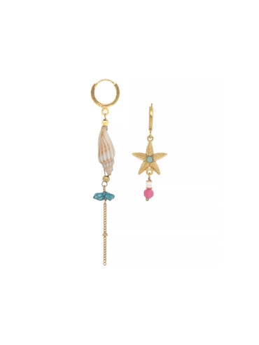 Boucles d'oreilles asymétriques Summer