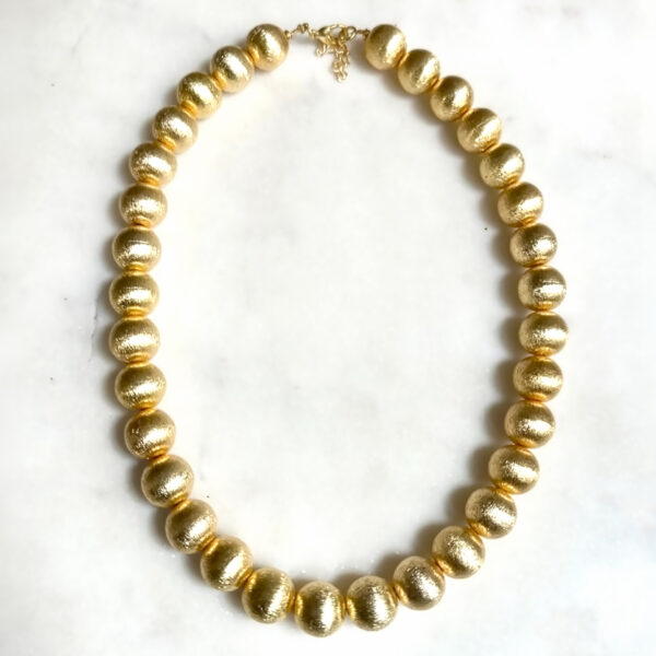 Collier Boules or mat
