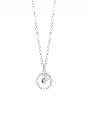 Collier cœur argent Agathe