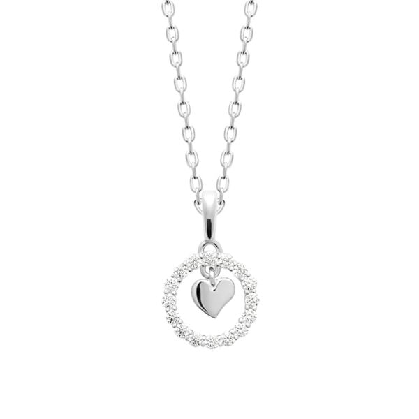 Collier cœur argent Agathe
