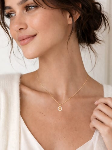 Collier étoile plaqué or Petite ourse