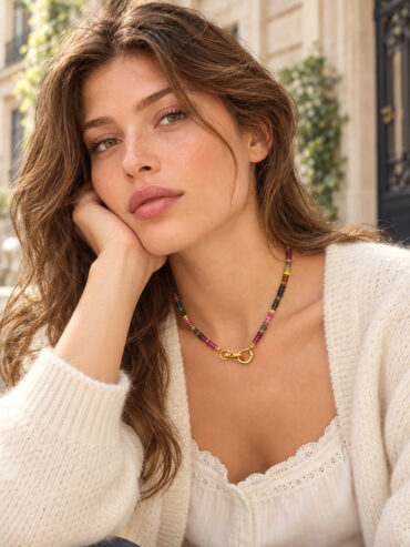 Collier multi tourmalines naele femme paris