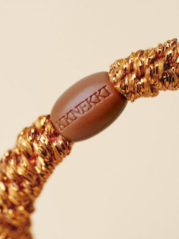 Elastique bracelet Kknekki Ambre Terracotta Glitter