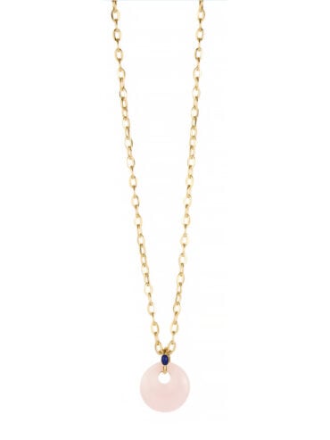 Sautoir quartz rose Eclipse