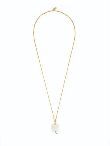 Sautoir Trèfle blanc Serenity