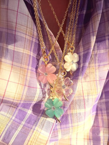 Sautoir Trèfle vert Serenity