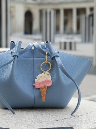 Bijou de sac et porte-clés Cornet de Glace