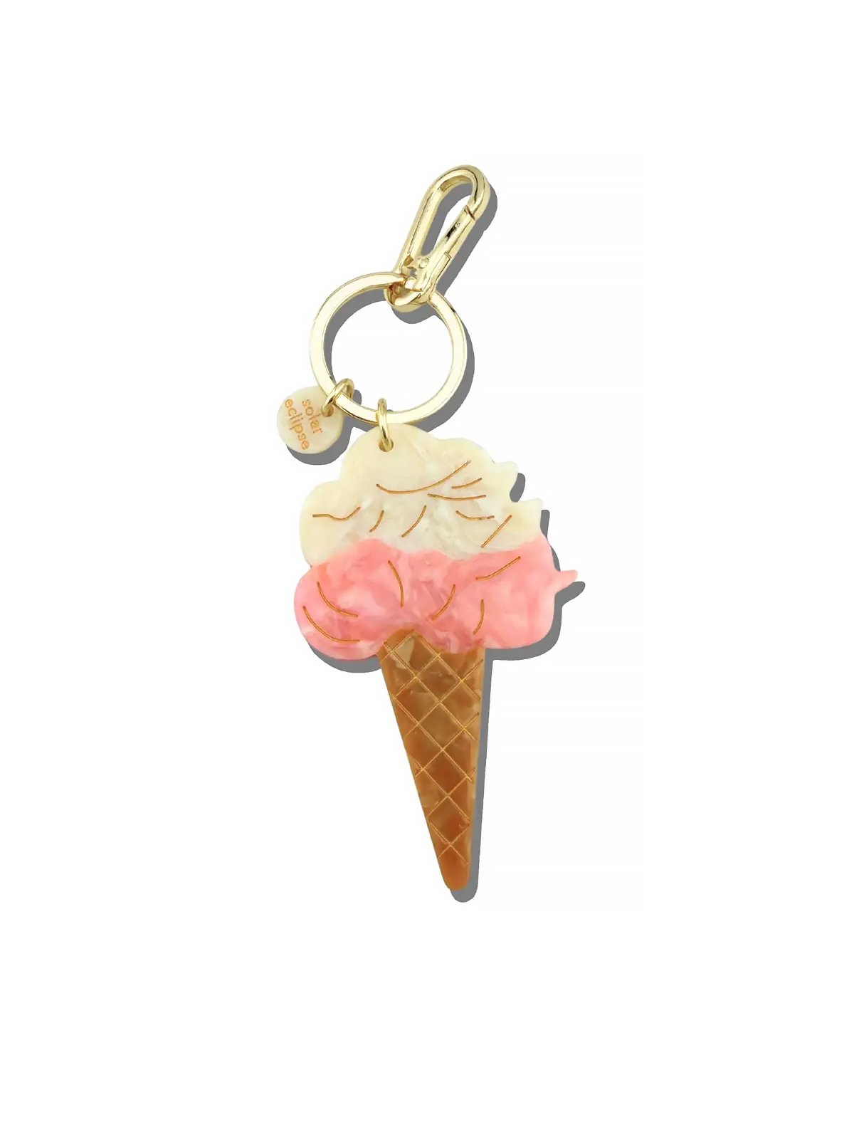 Bijou de sac et porte-clés Cornet de Glace 1 Bijou de sac et porte-clés CORNET DE GLACE Solar Eclipse