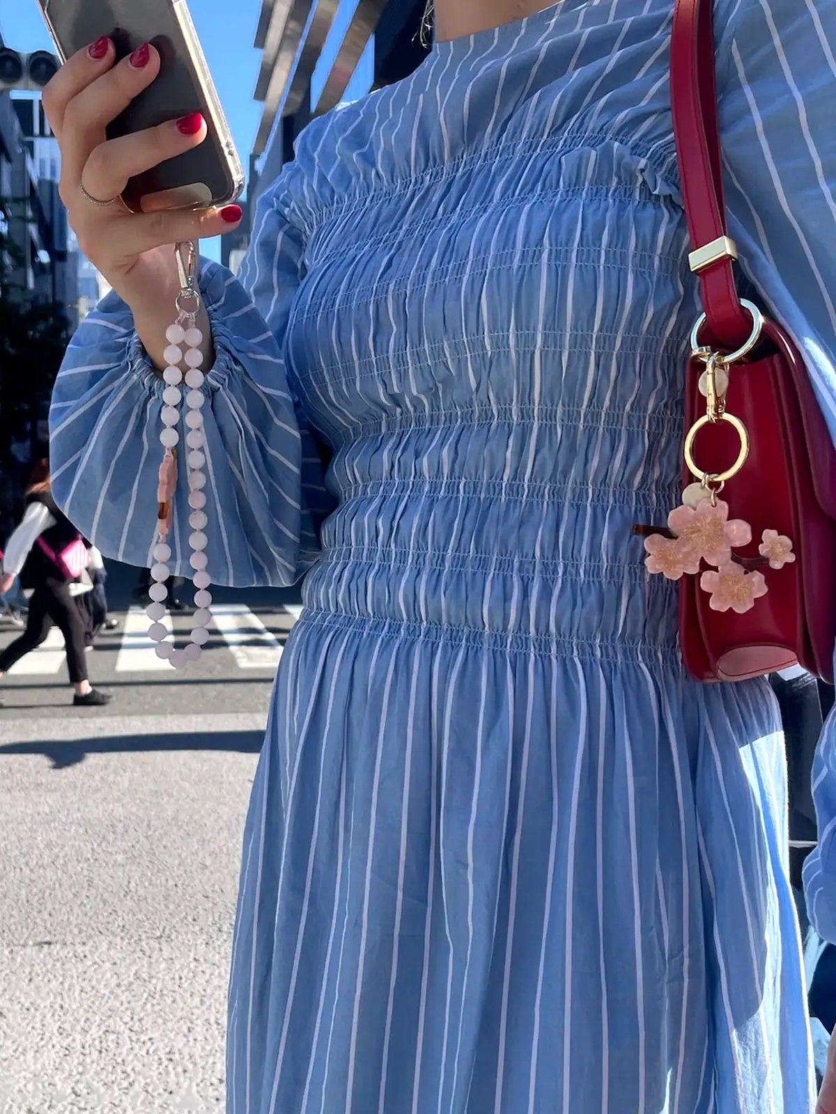 Bijou de sac et porte-clés Fleurs de cerisier 3 Bijou de sac et porte-clés Fleurs de cerisier Solar Eclipse - femme
