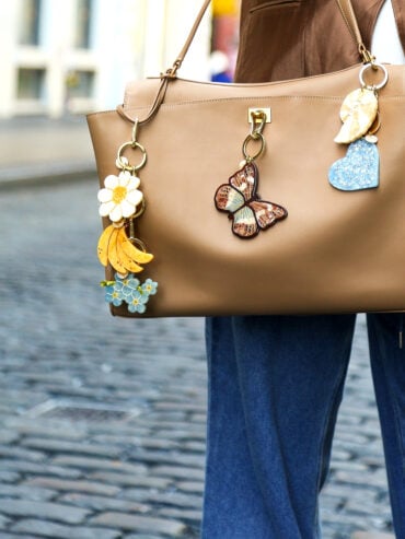 Bijou de sac et porte-clés Fleur Marguerite