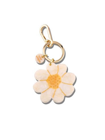 Bijou de Sac et porte clés Fleur Marguerite