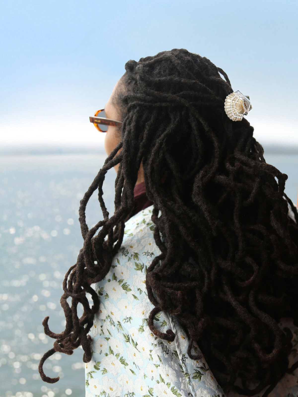 Petite Pince à cheveux Coquillage ivoire 2 Petite pince à cheveux coquillage ivoire