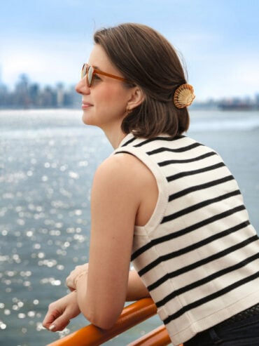 Petite Pince à cheveux Coquillage doré