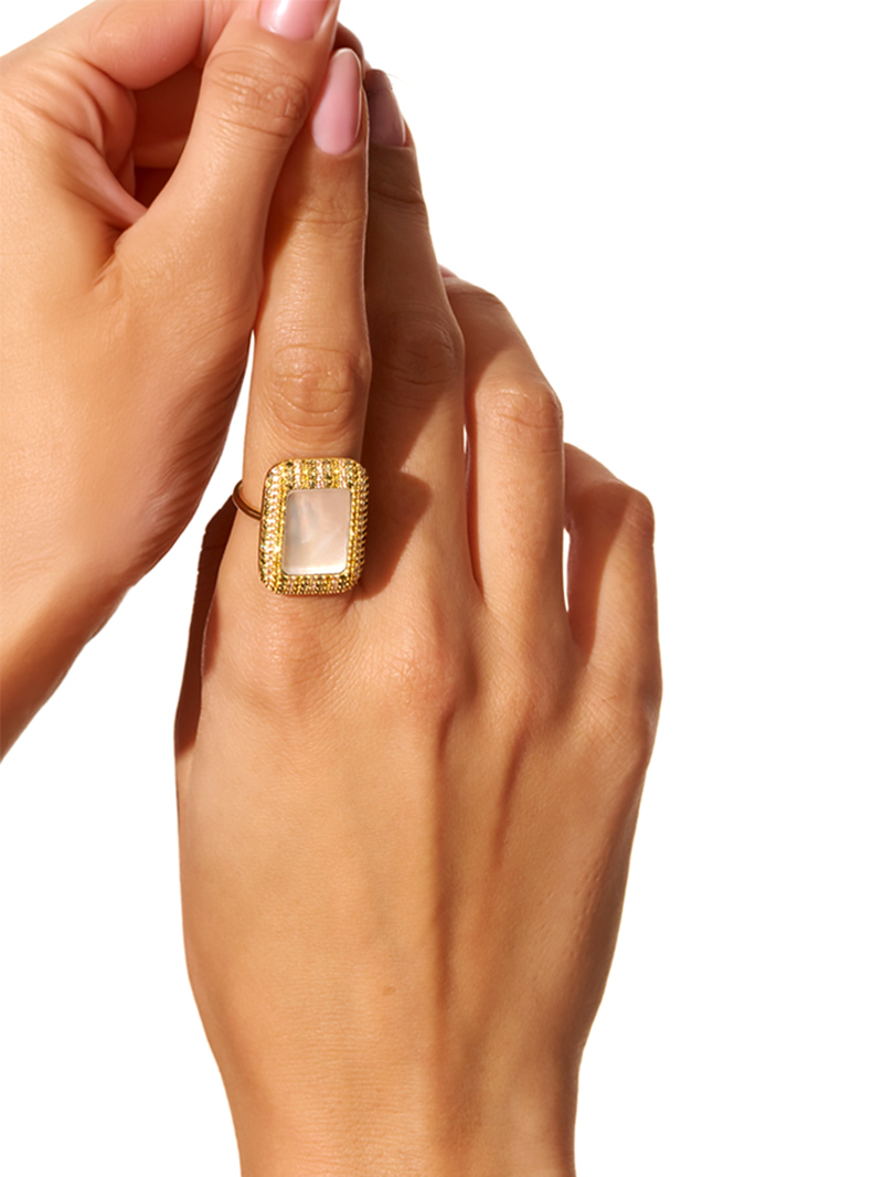 Bague Karma nacre 2 Bague nacre karma