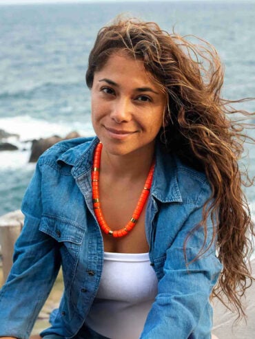 Collier Praia Orange Laranja