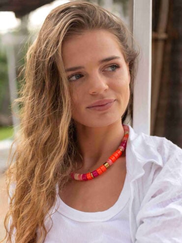 Collier Praia Laranja Mix