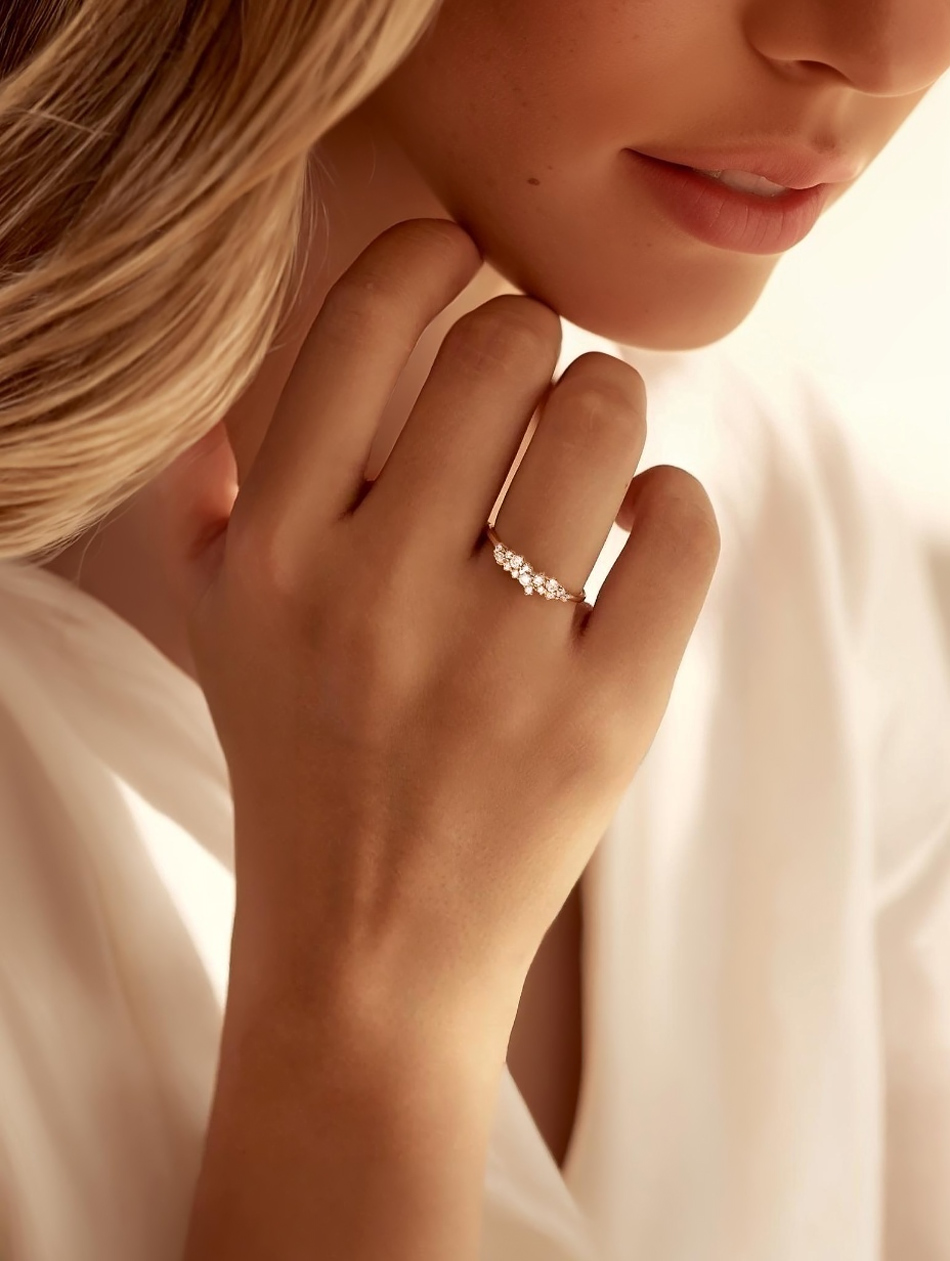 Bague plaqué or Alexane 2 Bague plaqué or alexane alliance femme
